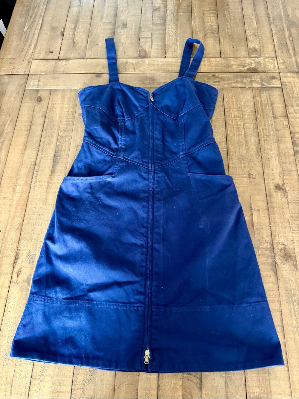 Marc by Marc Jacobs Cobalt Blue Strappy A-Line Mini Dress
